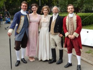 Regency visitors to Brunswick Square