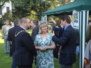 The Mayor of Camden with the ABSG coordinator and the Bedford Estates head gardener