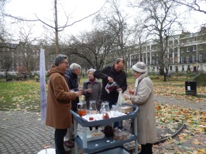 Festive welcome in Tavistock Square