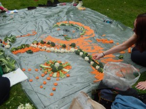 Creating a garden square in fruit and veg